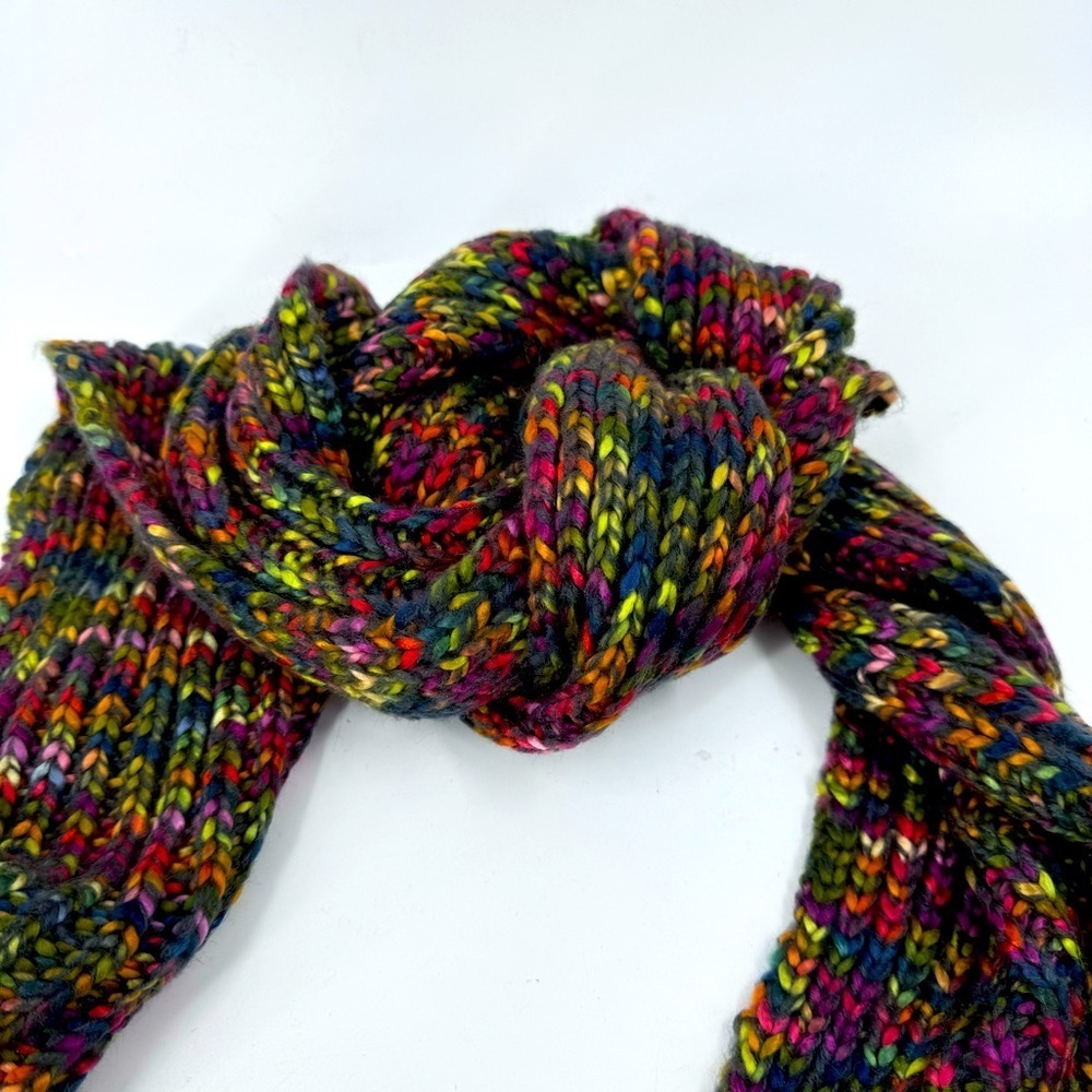 Mark Reed Multi Color Scarf - 9” x “66 - Picture 3 of 9
